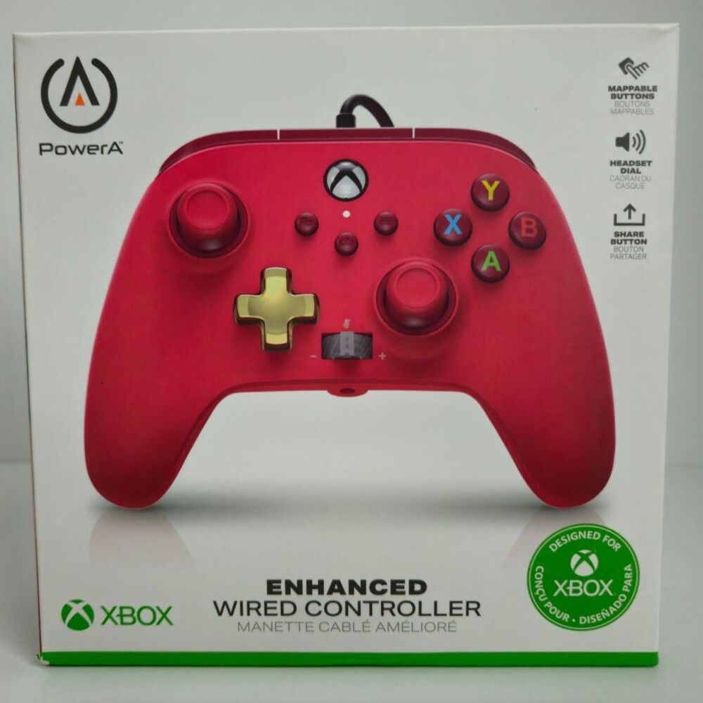 PowerA Enhanced Wired Xbox Controller-RED NEW